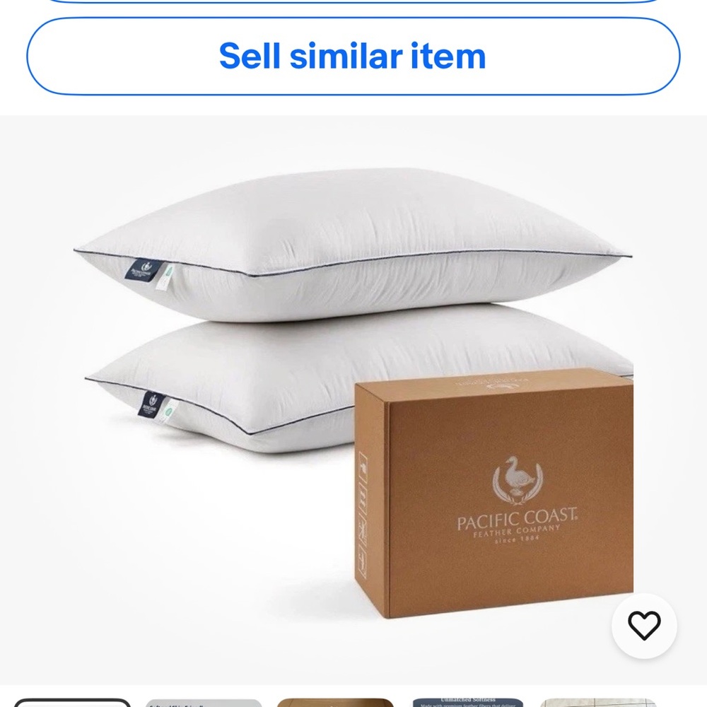 White Down Pillow - Plush Support (Pair)